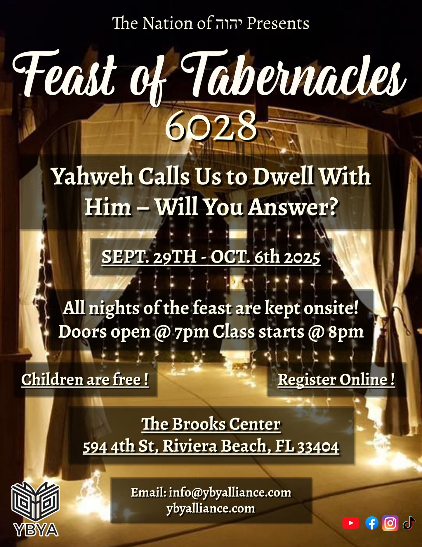 Feast of Tabernacles 6028 (ALL ACCESS PASS)