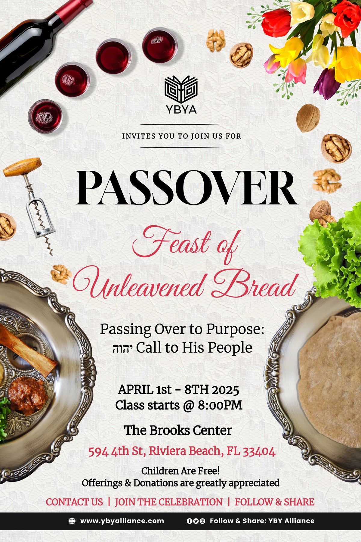 PASSOVER & The Feast of Unleavened Bread 6028 (ALL ACCESS PASS)